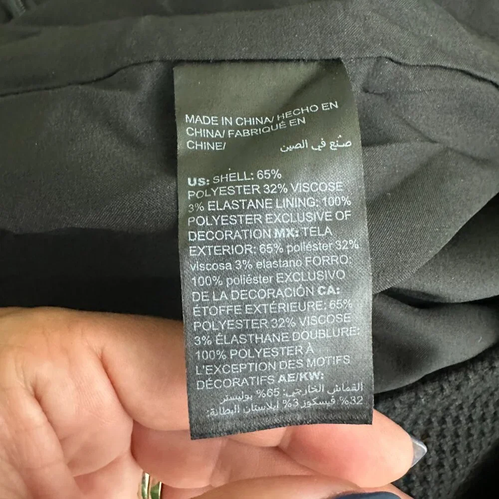 2/$30 White House Black Market Contrast Piping Pencil Skirt 4 #A0410